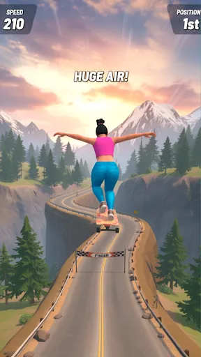 Downhill Skate Race screenshot