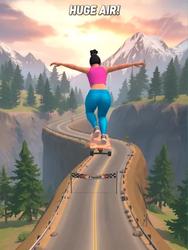 Downhill Skate Race screenshot