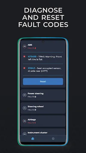 Carista OBD2 screenshot
