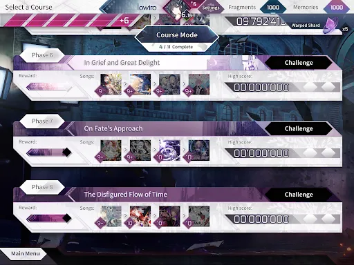 Arcaea screenshot