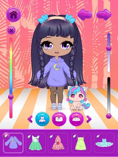 Chibi Dress Up Beauty Salon screenshot