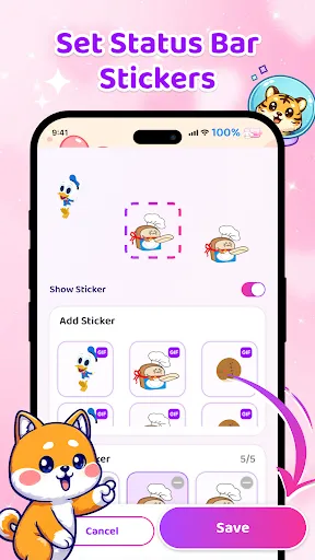 Emoji Battery Icon Customize screenshot