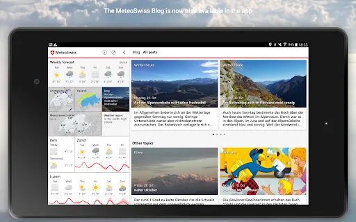 MeteoSwiss screenshot