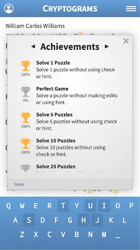 Cryptogram · Cryptoquote Game screenshot
