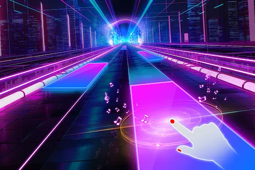 Beat Notes Cyber Music Game screenshot