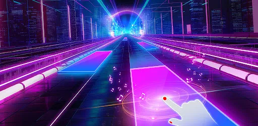 Beat Notes Cyber Music Game screenshot