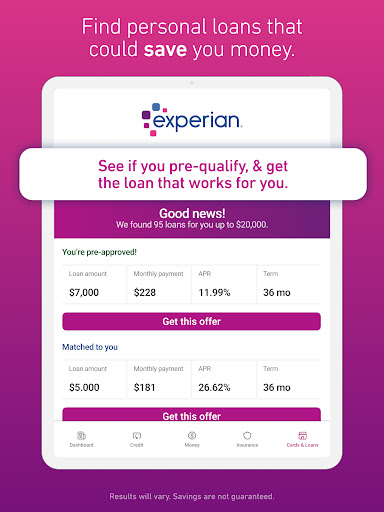 Experian® screenshot
