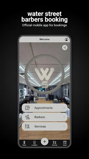 water street barbers booking screenshot