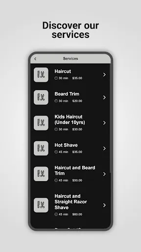 water street barbers booking screenshot