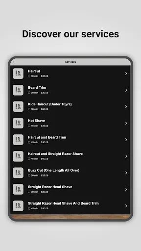 water street barbers booking screenshot