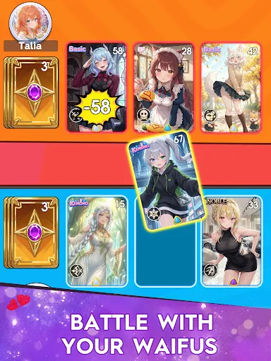 Cards of Waifu: Collect & Duel screenshot