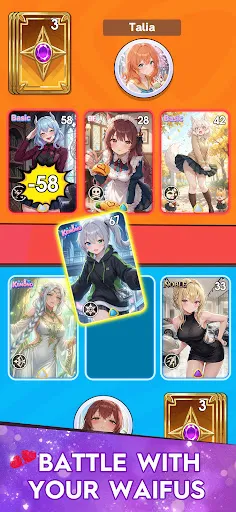 Cards of Waifu: Collect & Duel screenshot