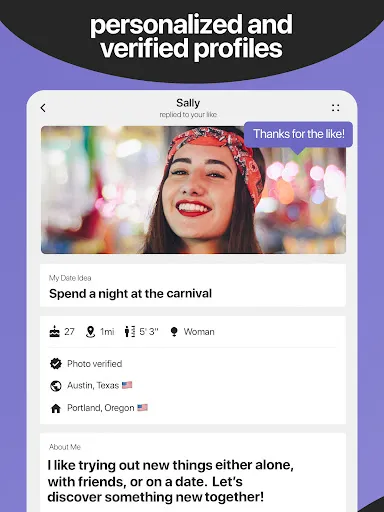 Everydate: activity dating app screenshot