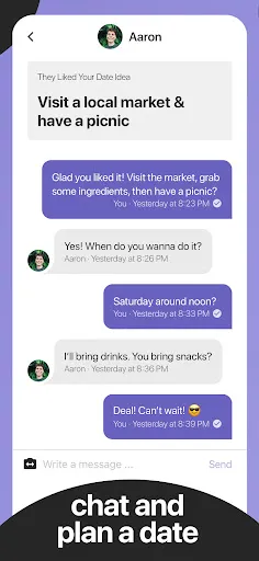Everydate: activity dating app screenshot