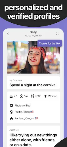 Everydate: activity dating app screenshot