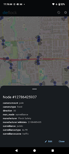 DeFlock.me screenshot