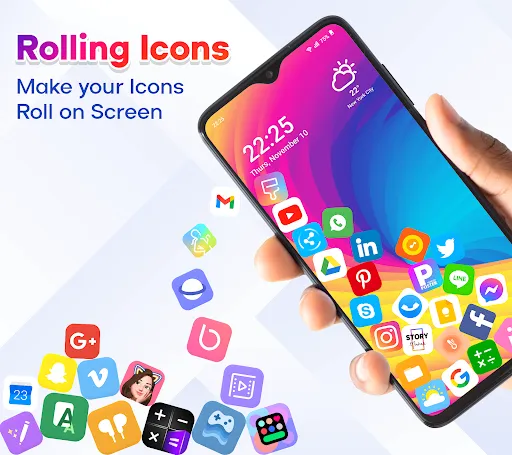 Rolling Icon: 3D Wallpaper screenshot