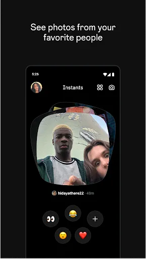 Instants, an Instagram app screenshot