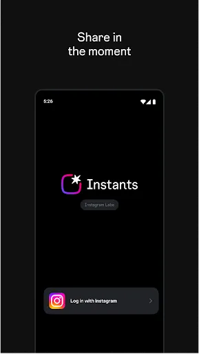 Instants, an Instagram app screenshot