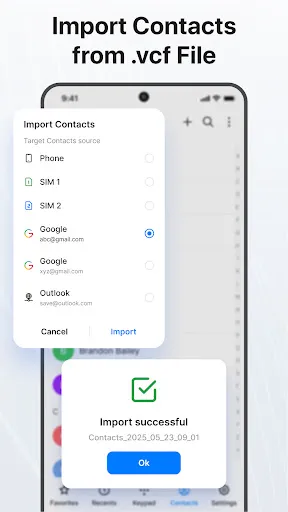 Contacts screenshot