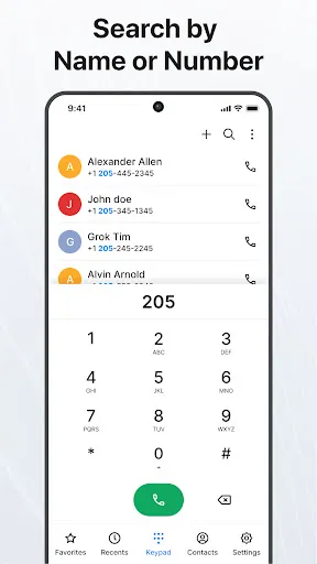 Contacts screenshot