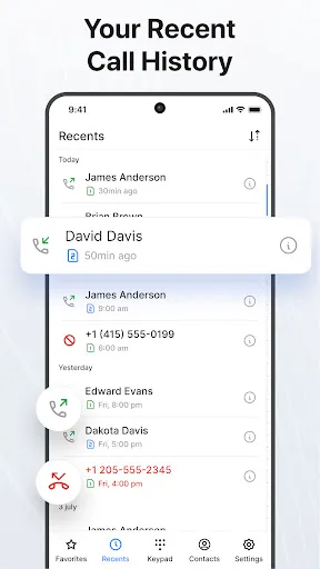 Contacts screenshot