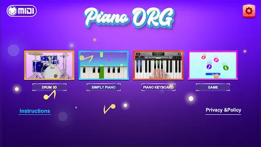Piano ORG : Play Real Keyboard screenshot