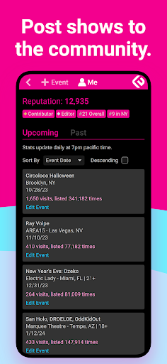 Edmtrain Concerts & Raves screenshot