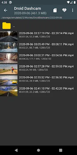 Droid Dashcam - Video Recorder screenshot