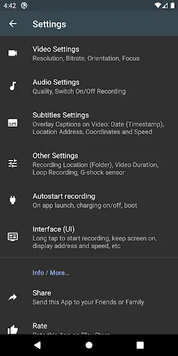 Droid Dashcam - Video Recorder screenshot