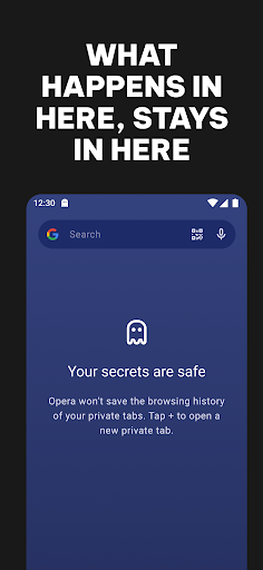 Opera: Private Web Browser screenshot