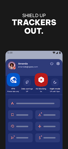 Opera: Private Web Browser screenshot