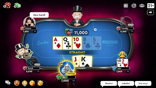 MONOPOLY Poker - Texas Holdem screenshot