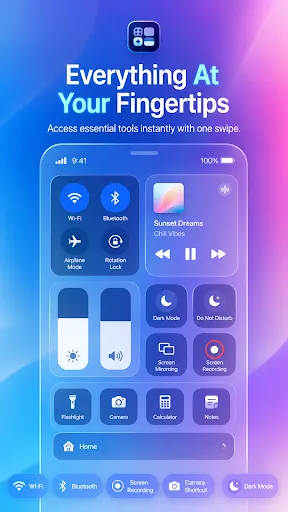 iControl Widgets: Themed Panel screenshot