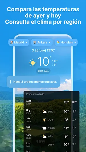 WeatherPop Español (Aviso) screenshot