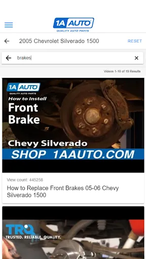 1A Auto: Parts & Repair Videos screenshot
