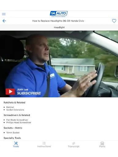 1A Auto: Parts & Repair Videos screenshot