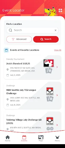 Play! Pokémon Access screenshot