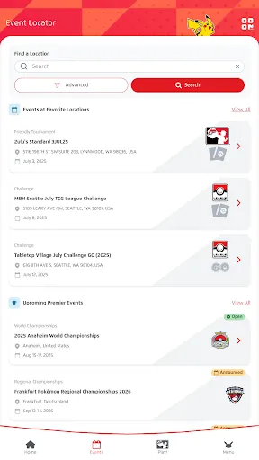 Play! Pokémon Access screenshot