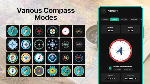 Digital Compass for Android screenshot