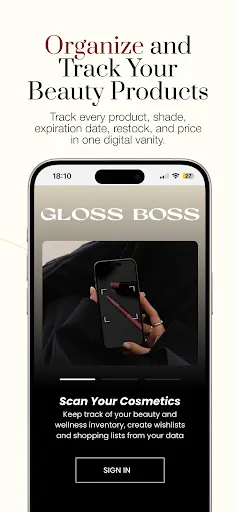 GlossBoss: Beauty Tracker screenshot
