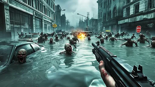 Zombie Fire 3D: Offline Game screenshot