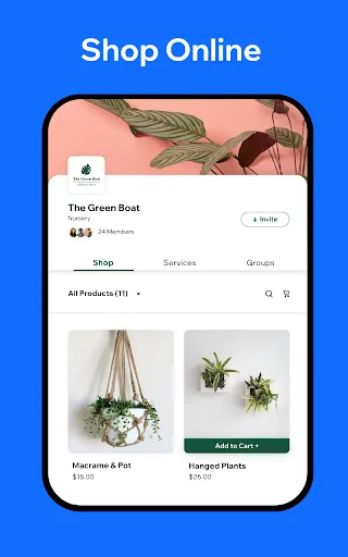 Spaces: Follow Businesses screenshot