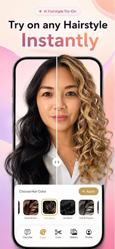AI Hair Try On & Color Changer screenshot