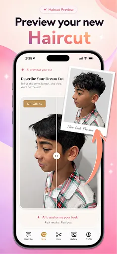 AI Hair Try On & Color Changer screenshot