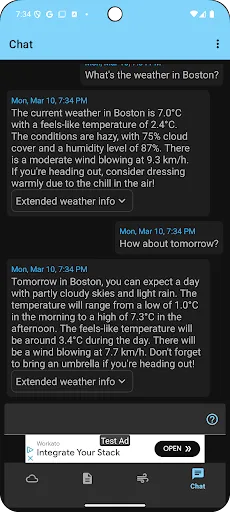 Clock, Date and Weather Widget screenshot