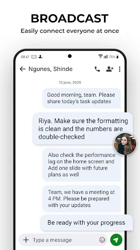 Messages screenshot