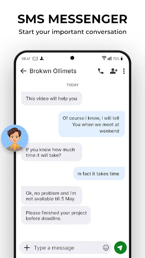 Messages screenshot