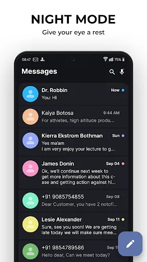 Messages screenshot