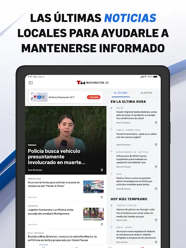 Telemundo 44 Washington, DC screenshot